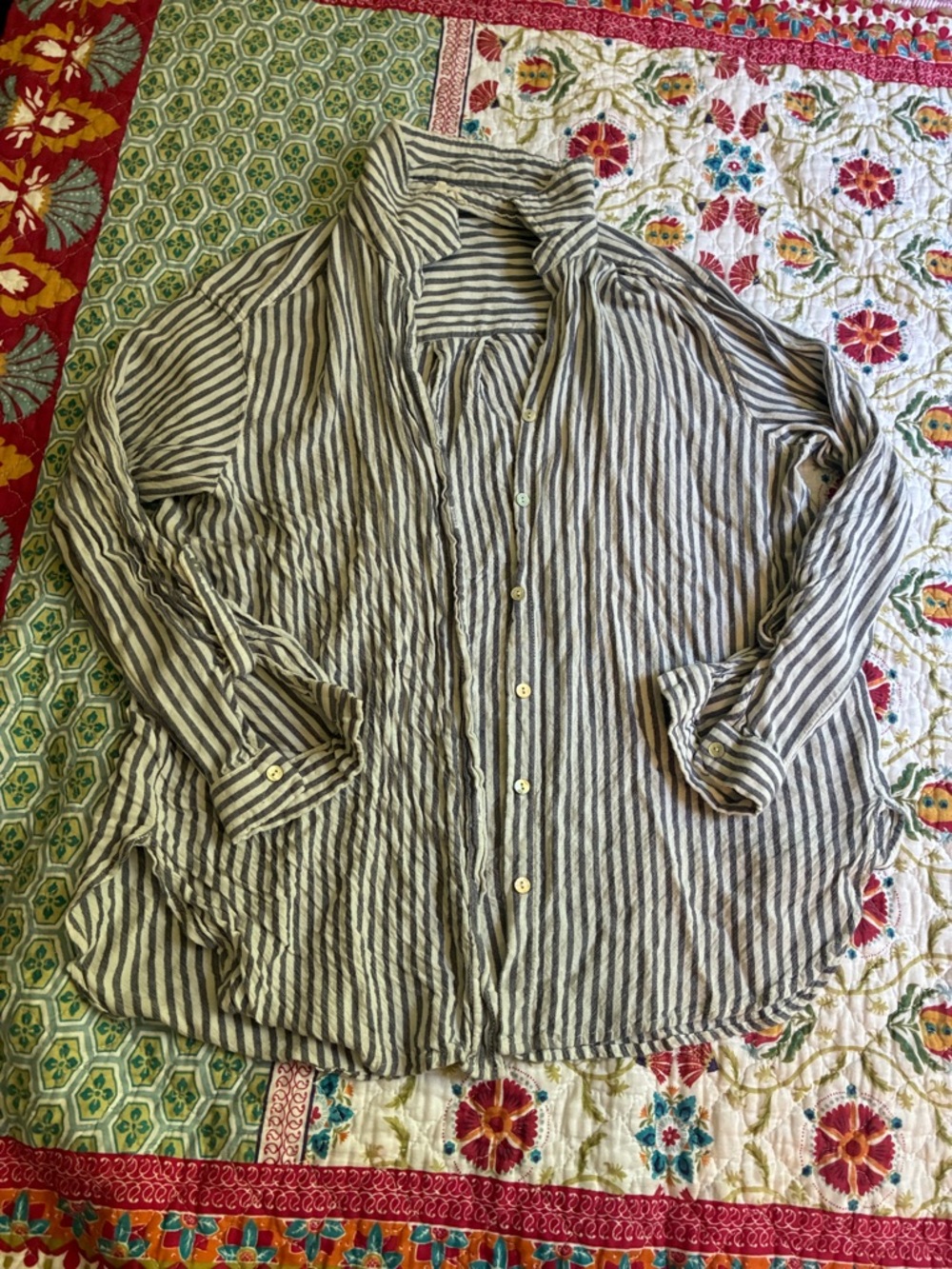 Striped long sleeve shirt